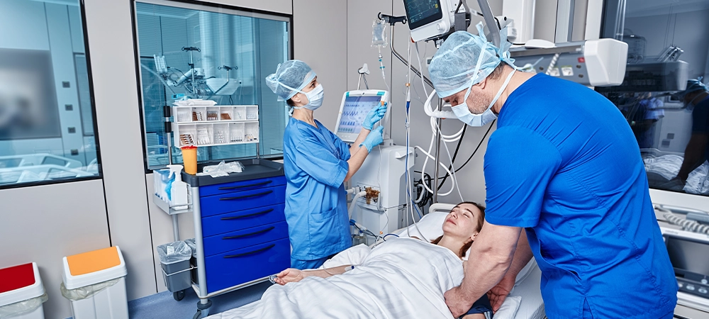 patient serious condition in hosipital